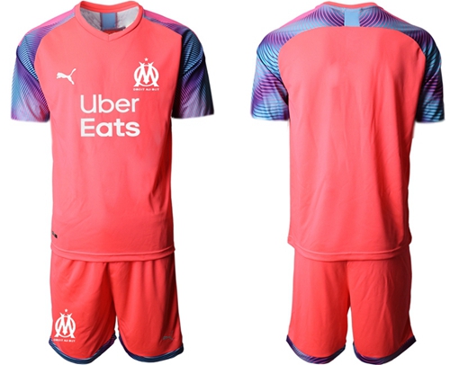 Marseille Blank Pink Goalkeeper Soccer Club Jersey