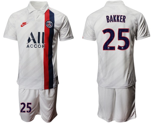 Paris Saint-Germain #25 Bakker Third Soccer Club Jersey