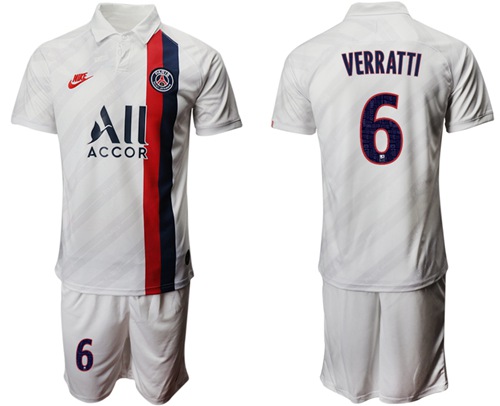 Paris Saint-Germain #6 Verratti Third Soccer Club Jersey