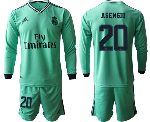 Real Madrid #20 Asensio Third Long Sleeves Soccer Club Jersey