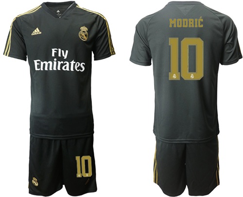 Real Madrid #10 Modric Black Training Soccer Club Jersey