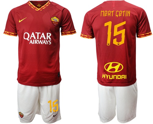 Roma #15 Mert Cetin Red Home Soccer Club Jersey