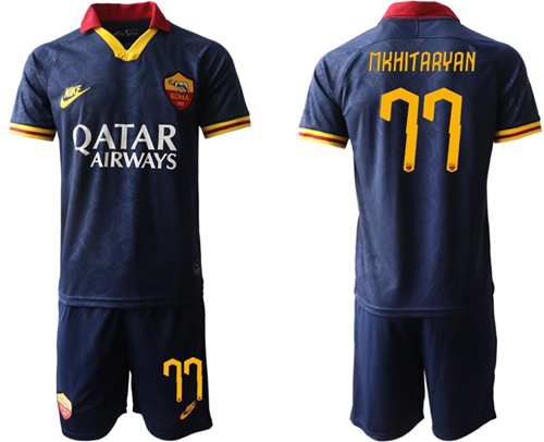 Roma #77 Mkhitaryan Third Soccer Club Jersey