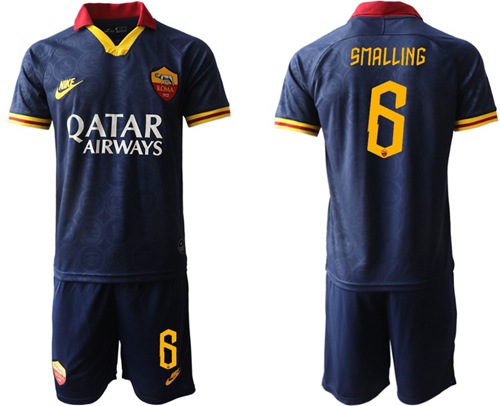 Roma #6 Smalling Third Soccer Club Jersey