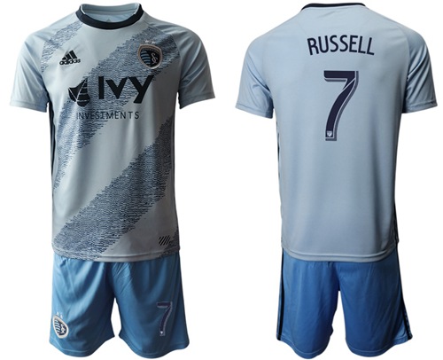 Sporting Kansas City #7 Russell Home Soccer Club Jersey
