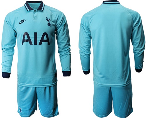 Tottenham Hotspur Blank Third Long Sleeves Soccer Club Jersey
