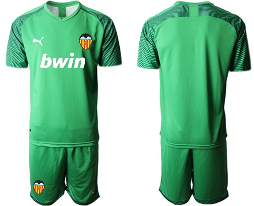 Valencia Blank Green Goalkeeper Soccer Club Jersey