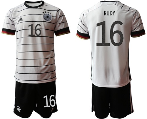 Germany #16 Rudy White Home Soccer Country Jersey