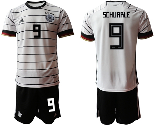 Germany #9 Schurrle White Home Soccer Country Jersey