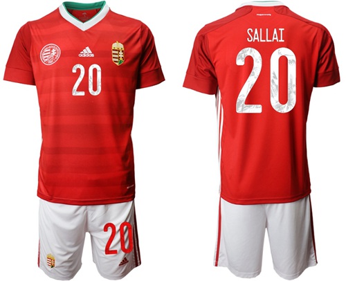 Hungary #20 Sallai Home Soccer Country Jersey