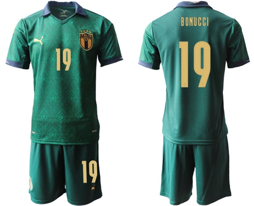 Italy #19 Bonucci Third Soccer Country Jersey