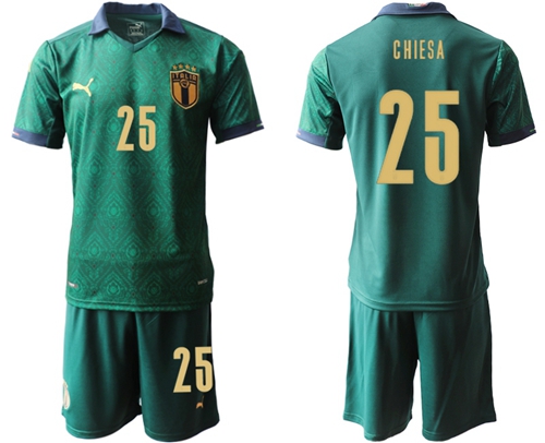 Italy #25 Chiesa Third Soccer Country Jersey