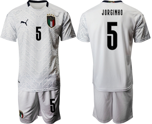 Italy #5 Jorginho Away Soccer Country Jersey