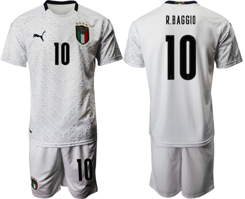 Italy #10 R.Baggio Away Soccer Country Jersey