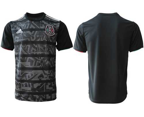 Mexico Blank Black Soccer Country Jersey