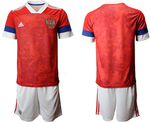 Russia Blank Home Soccer Country Jersey
