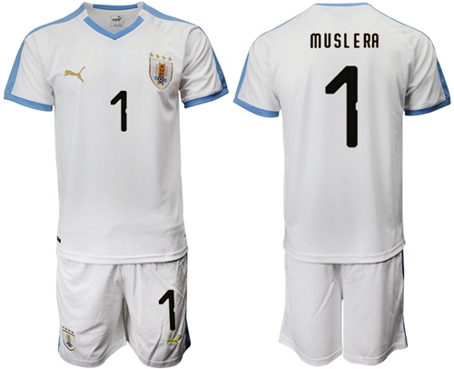 Uruguay #1 Muslera Away Soccer Country Jersey