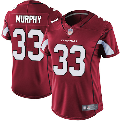 Nike Cardinals #41 Byron Murphy Red Team Color Women's Stitched NFL Vapor Untouchable Limited Jersey