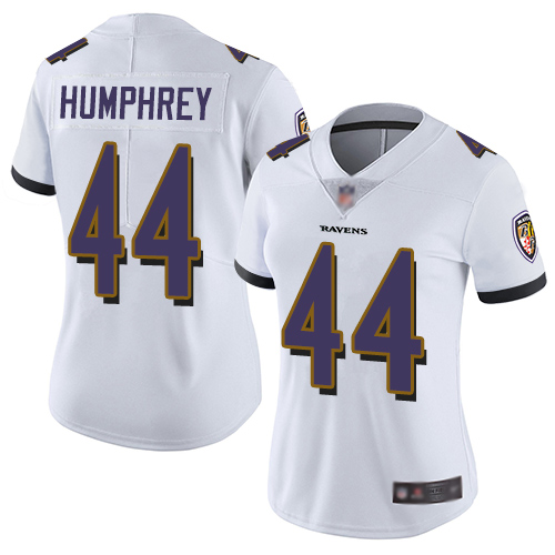 Nike Ravens #44 Marlon Humphrey White Women's Stitched NFL Vapor Untouchable Limited Jersey