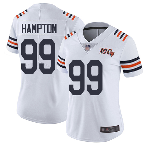 Bears #99 Dan Hampton White Alternate Women's Stitched Football Vapor Untouchable Limited 100th Season Jersey
