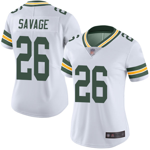 Packers #26 Darnell Savage White Women's Stitched Football Vapor Untouchable Limited Jersey