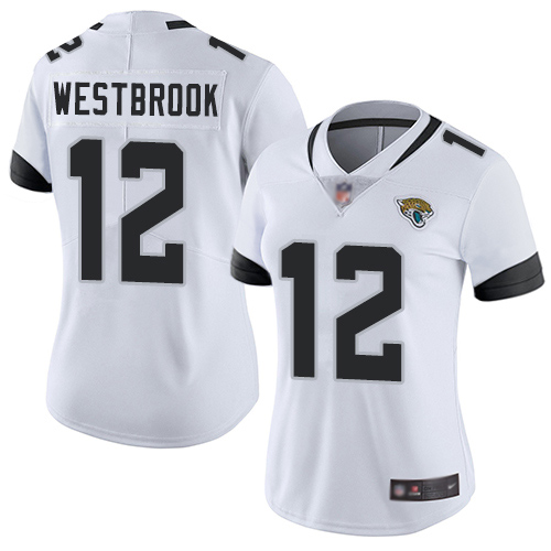 Jaguars #12 Dede Westbrook White Women's Stitched Football Vapor Untouchable Limited Jersey
