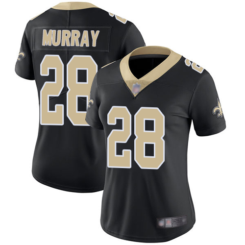 Nike Saints #28 Latavius Murray Black Team Color Women's Stitched NFL Vapor Untouchable Limited Jersey