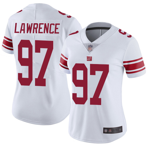 Giants #97 Dexter Lawrence White Women's Stitched Football Vapor Untouchable Limited Jersey