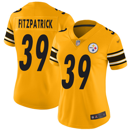 Steelers #39 Minkah Fitzpatrick Gold Women's Stitched Football Limited Inverted Legend Jersey