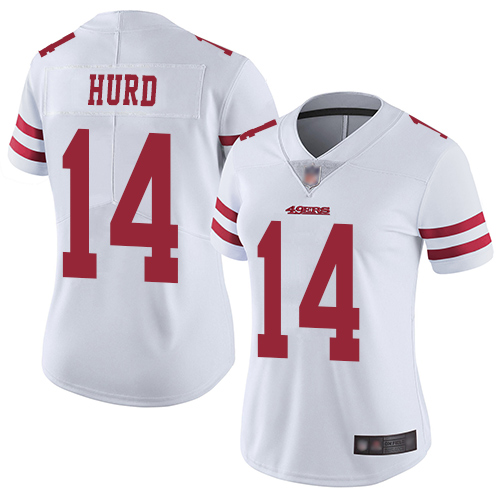 49ers #17 Jalen Hurd White Women's Stitched Football Vapor Untouchable Limited Jersey