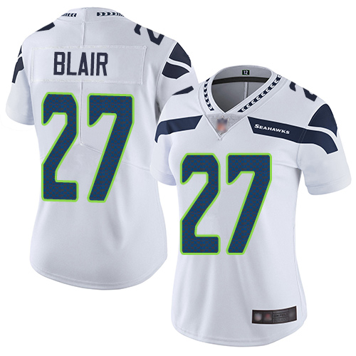 Seahawks #27 Marquise Blair White Women's Stitched Football Vapor Untouchable Limited Jersey