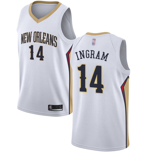 Pelicans #14 Brandon Ingram White Women's Basketball Swingman Association Edition Jersey