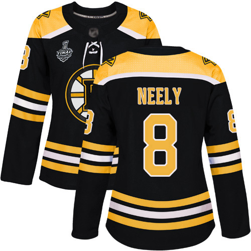 Bruins #8 Cam Neely Black Home Authentic Stanley Cup Final Bound Women's Stitched Hockey Jersey
