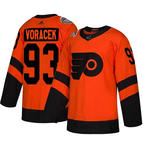 Adidas Flyers #93 Jakub Voracek Orange Authentic 2019 Stadium Series Women's Stitched NHL Jersey