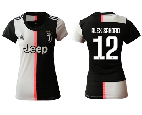 Women's Juventus #12 Alex Sandro Home Soccer Club Jersey