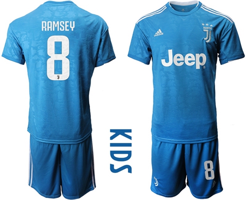 Juventus #8 Ramsey Third Kid Soccer Club Jersey