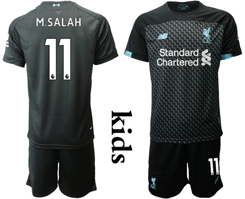 Liverpool #11 M.Salah Third Kid Soccer Club Jersey