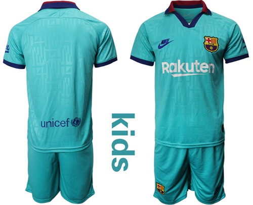 Barcelona Blank Third Kid Soccer Club Jersey