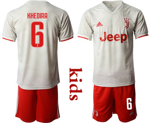 Juventus #6 Khedira Away Kid Soccer Club Jersey