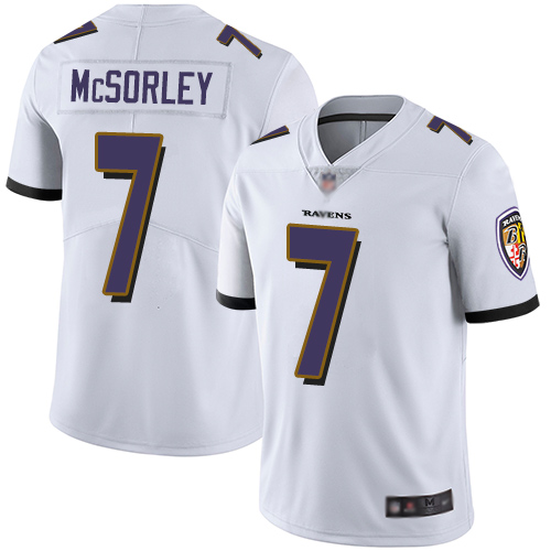 Ravens #7 Trace McSorley White Youth Stitched Football Vapor Untouchable Limited Jersey