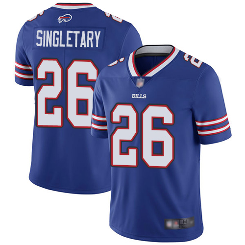 Bills #26 Devin Singletary Royal Blue Team Color Youth Stitched Football Vapor Untouchable Limited Jersey