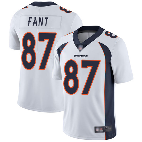 Nike Broncos #87 Noah Fant White Youth Stitched NFL Vapor Untouchable Limited Jersey