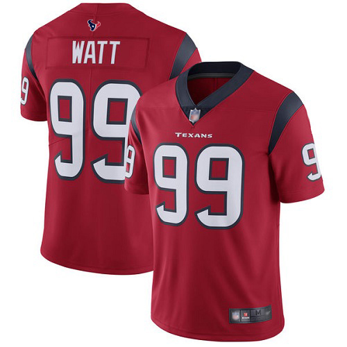 Texans #99 J.J. Watt Red Alternate Youth Stitched Football Vapor Untouchable Limited Jersey