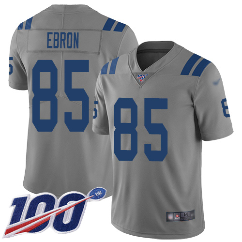 Colts #85 Eric Ebron Gray Youth Stitched Football Limited Inverted Legend 100th Season Jersey