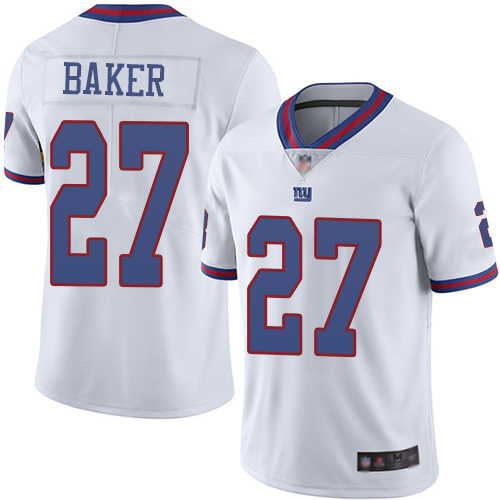 Giants #27 Deandre Baker White Youth Stitched Football Limited Rush Jersey