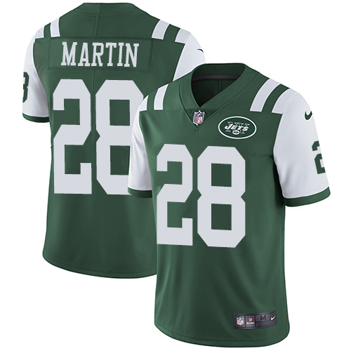 Nike Jets #28 Curtis Martin Green Team Color Youth Stitched NFL Vapor Untouchable Limited Jersey