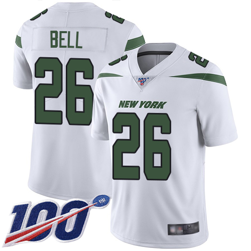 Jets #26 Le'Veon Bell White Youth Stitched Football 100th Season Vapor Limited Jersey