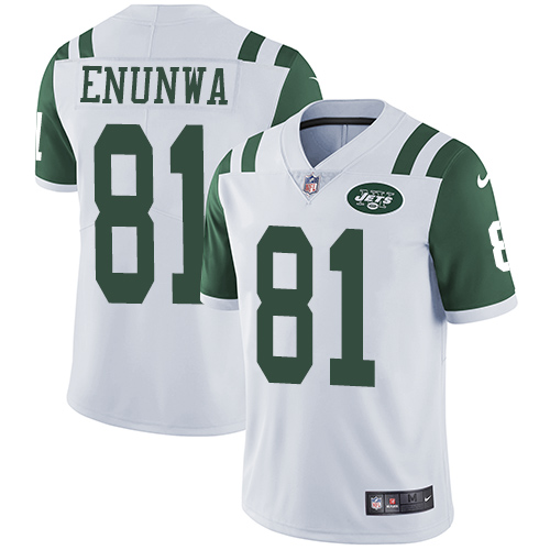 Nike Jets #81 Quincy Enunwa White Youth Stitched NFL Vapor Untouchable Limited Jersey