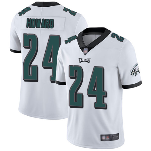 Eagles #24 Jordan Howard White Youth Stitched Football Vapor Untouchable Limited Jersey