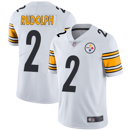 Steelers #2 Mason Rudolph White Youth Stitched Football Vapor Untouchable Limited Jersey